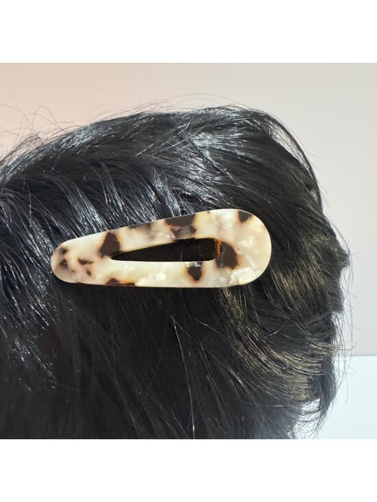unbranded Accessories - Tortoise Shell & Gold Hair Clip Acrylic & Metal Design New Elegant Style Women